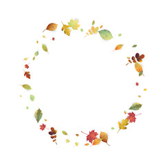 Leaves Falling Autumn Foliage Chaotic Leaf Flying