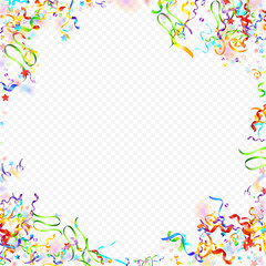 Obraz premium ribbon spiral confetti carnival color shine gift