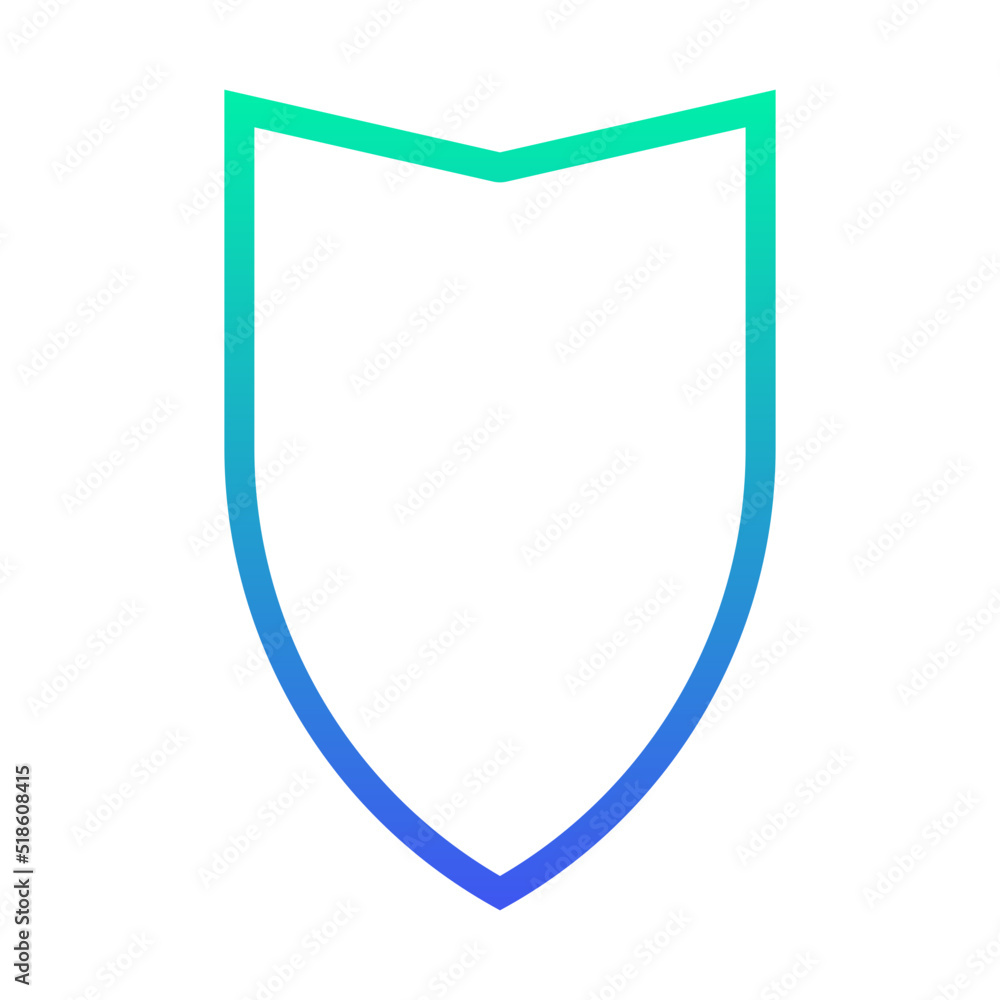 Wall mural gradient badge element
