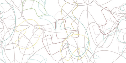 Fototapeta premium Chaotic Simple Seamless Pattern Textile One Line