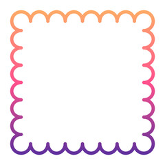 gradient square frame
