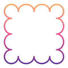 gradient square frame
