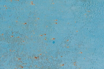 Blue old paint on metal surface texture steel background abstract grunge