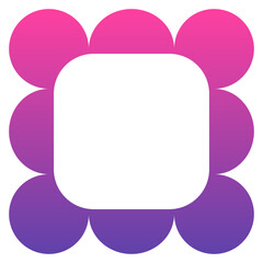gradient square frame
