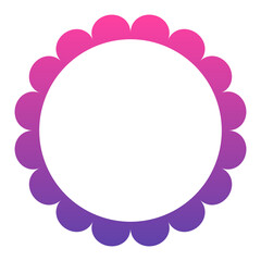 gradient round frame
