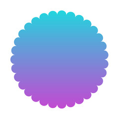 gradient round frame
