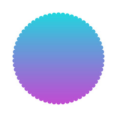 gradient round frame
