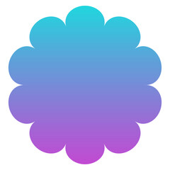 gradient round frame
