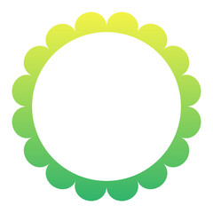 gradient round frame
