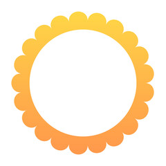 gradient round frame
