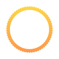 gradient round frame
