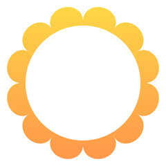 Obraz premium gradient round frame 