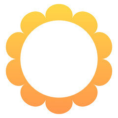 gradient round frame
