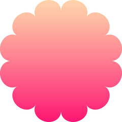 gradient round frame
