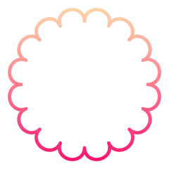 gradient round frame
