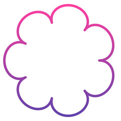 gradient round frame
