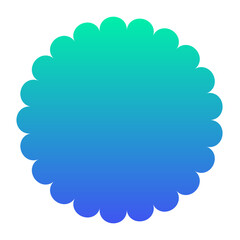 gradient round frame
