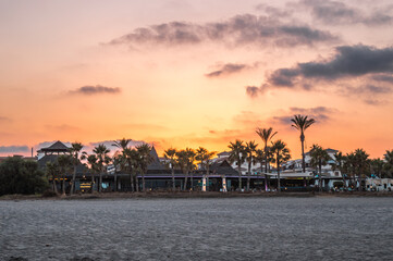 atardecer en las playas de Vera, Almería