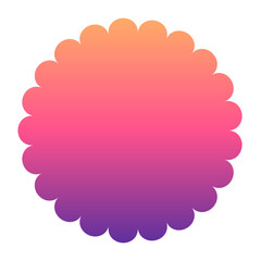 gradient round frame
