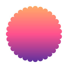 gradient round frame
