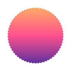 gradient round frame
