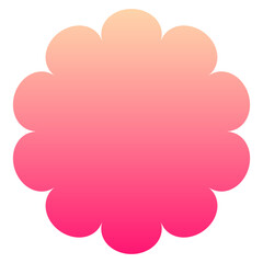 gradient round frame
