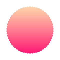 gradient round frame
