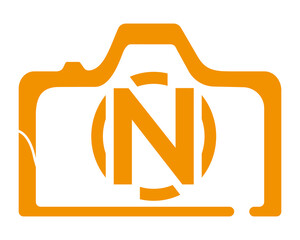 N camera logo design logo icon vector template.