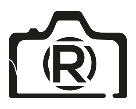 R camera logo design logo icon vector template.