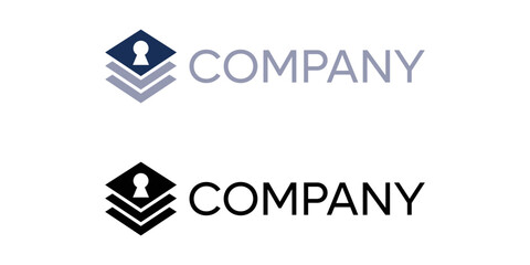 storage logo new flat style trendy stylist simple