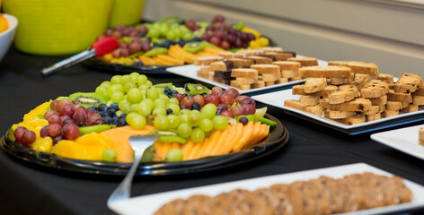 Fruit and desert trays