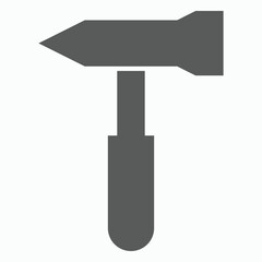 hammer icon, gavel vector, tool illustration