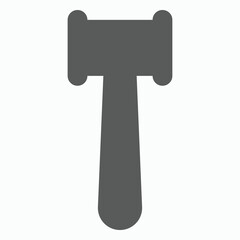 hammer icon, gavel vector, tool illustration