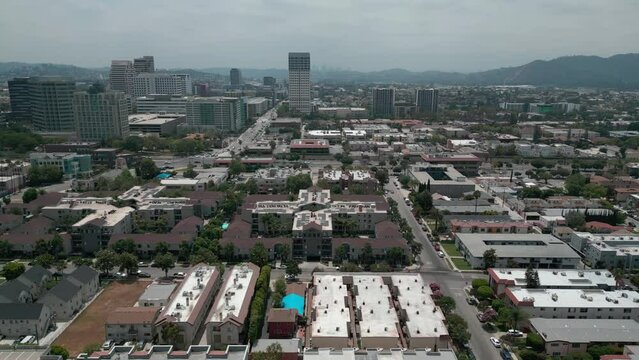 Glendale California from drone