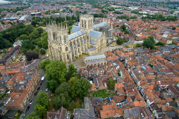 areal view of York minster