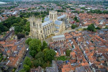 areal view of York minster, Deangate