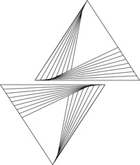 Triangle Geometric Art Illustration