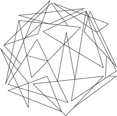 Geometric Form Triangles Art Illustration 