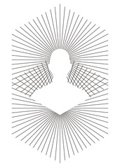 Face Geometric Art Illustration