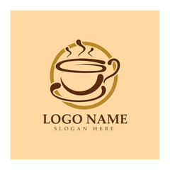 Coffee cup Logo Template vector icon illustration  design