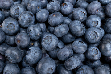Fresh blueberry summer fruits for a healthy food and life concept