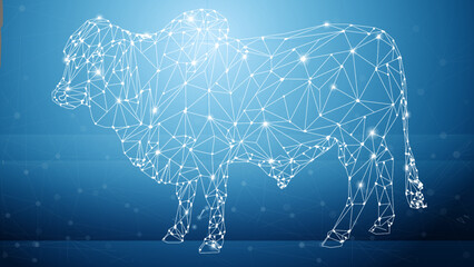 Touro Nelore Low Poly