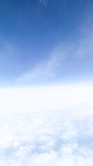 雲の上から撮影した航空写真・雲テクスチャ