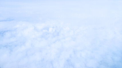 雲の上から撮影した航空写真・雲テクスチャ