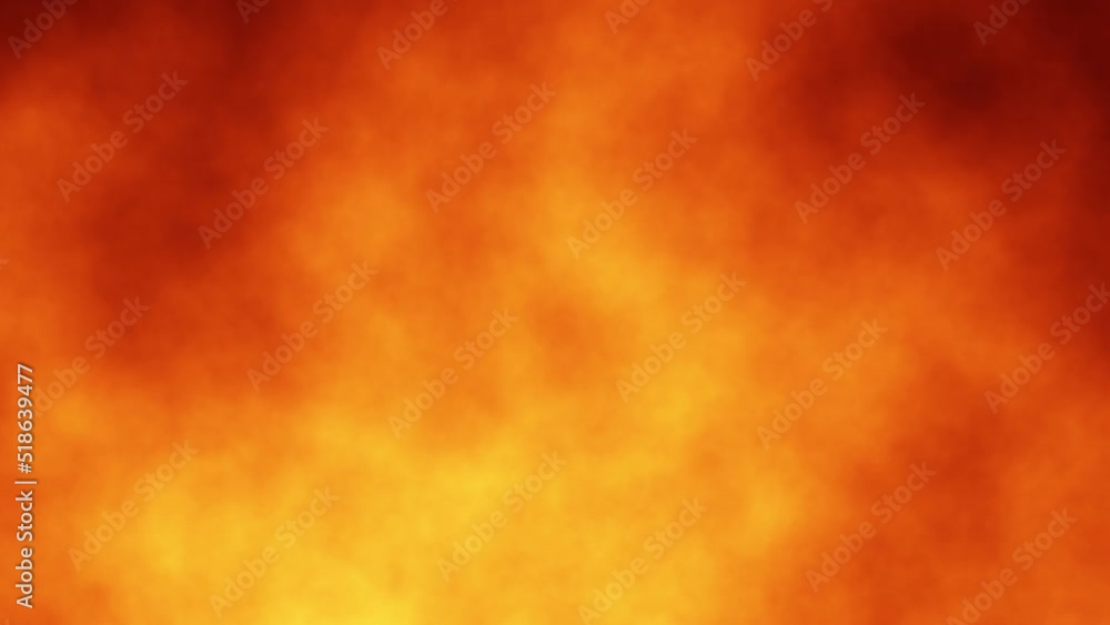 Poster seamless loop fire flame cloud animation background.