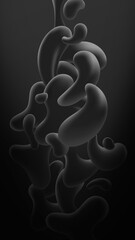 Abstract dark background with liquid shapes. Futuristic design.