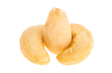 cashew nuts, almonds isolated