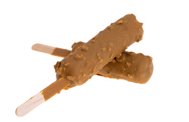 ice cream on a stick isolated