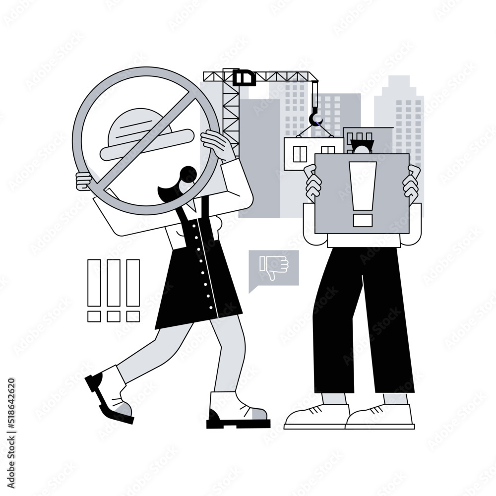 Poster business solution abstract concept vector illustration. business support, problem solving, decision 