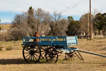 Old dairy car in the argentinian countryside.